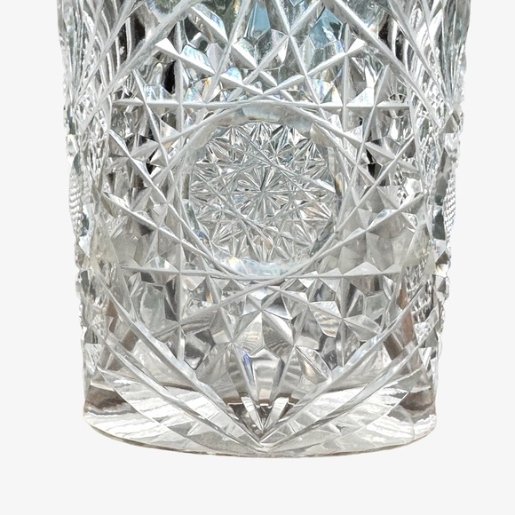 Elegant Vintage Cut Crystal Glass Drinking Glass - Picture 3 of 3